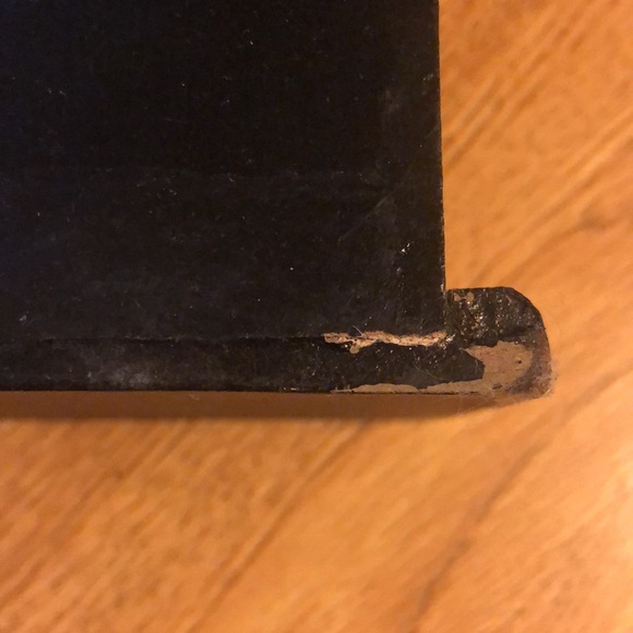 Vintage Key Holder. Black. Wood. Paint off in areas on back. Can be touched up. - Picture 13 of 16